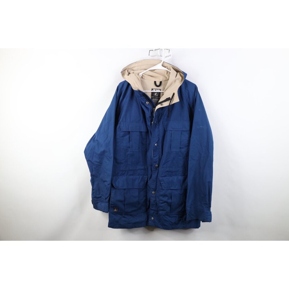 Vtg 70s Altra Boulder Colorado Mens XL Distressed Hooded Ski Parka Jacket USA